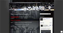 Desktop Screenshot of aleagueentertainment.com