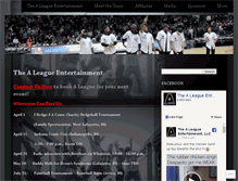 Tablet Screenshot of aleagueentertainment.com